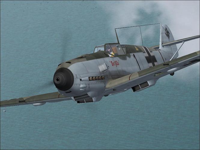 Bf109E flown by Dietrich Robitzsch FSX.JPG