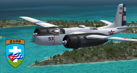 Douglas A-26 Invader Cuban Bay of Pigs Invasion Repaint FSX.jpg