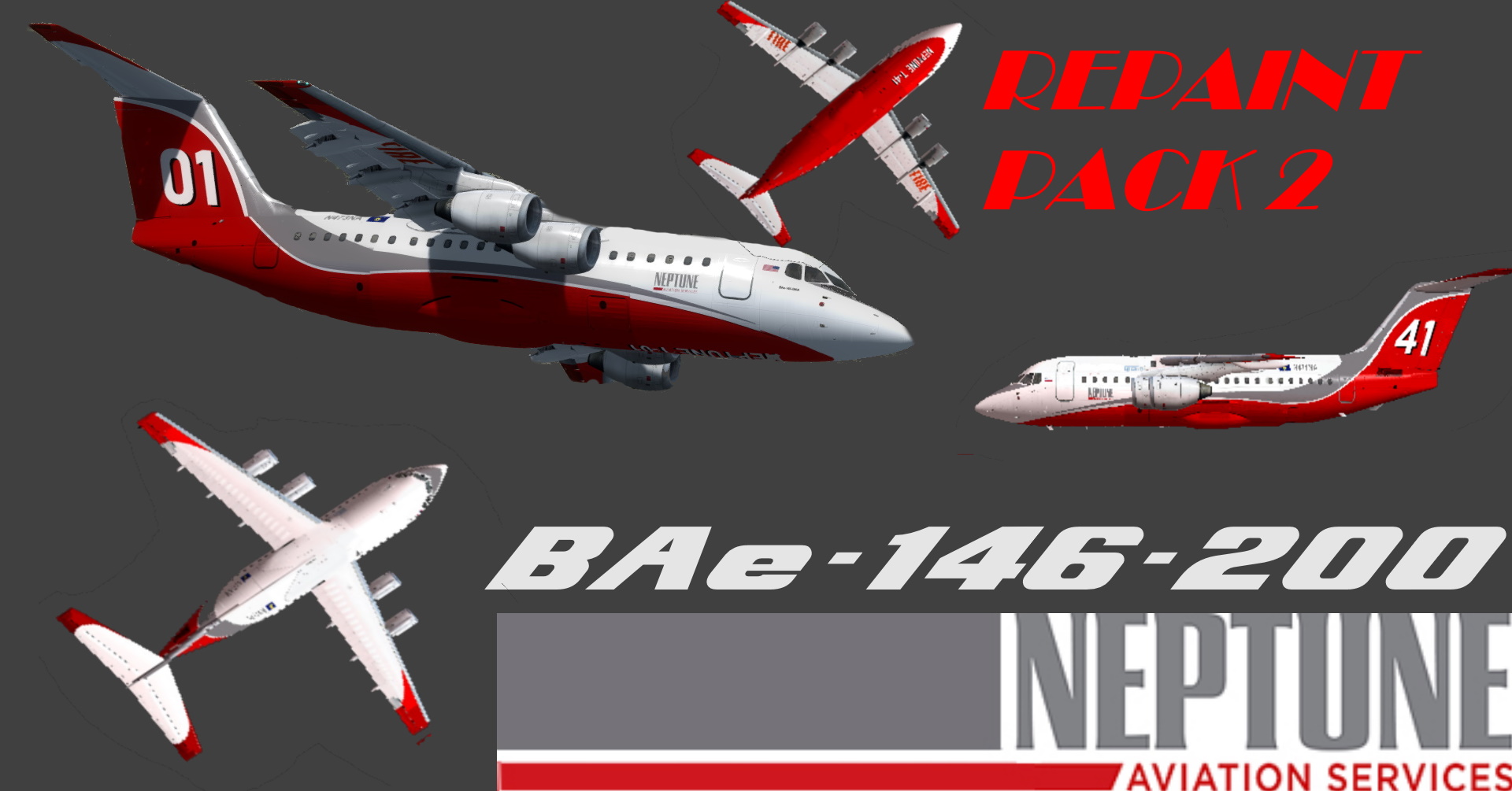 FSX-P3D QW BAe-146-200 Neptune Aviation Repaint Pack 2.jpg