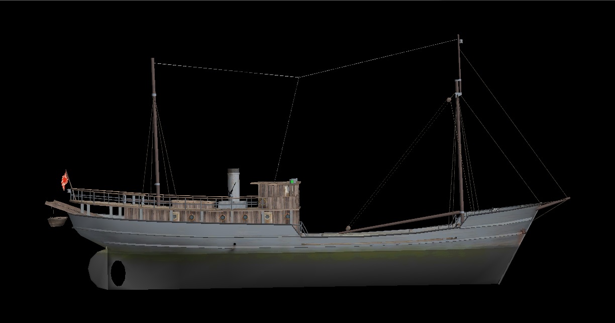 Japanese small wooden cargo ship.jpg
