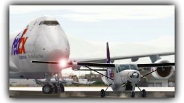 Hungry - 208: Tower, confirm to taxi infront of FDX747. ATC: confirm, he's not hungry