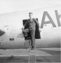 Allan with Lancaster FM215 Rockcliffe ON.jpg