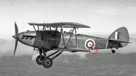 An unarmed, dual control, Hawker Hind Trainer L7213. - Copie.jpg