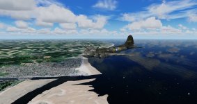 B-17F Memphis Belle, off Normandy France Test flight in P3D v5 II.jpg