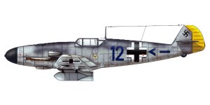 Messerschmitt-Bf-109F4B-10.JG2(Jabo)-Blue-12-Franz-Langhammer-WNr-13005-France-1942-0A.jpg