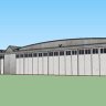 Large Double Hangar W/1 Open Door