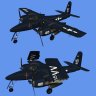 F7F-3 Tigercat scenery objects