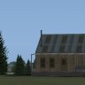 Rustic cabin scenery object