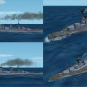 New textures for Stuart277 French battleships Courbet Class