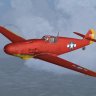 Flight Replica's Me109 G2 Trop, USAAF, EB 102, red & yellow sqn hack scheme