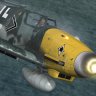 Flight Replicas BF109 k4 FSX Repaint texture "JG53 Pik As 2"