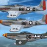 P-51D's of the 363rd FS/357th FG