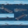 New textures for Stuart277 USN Essex Class carriers Ticonderoga Randolph Lexington Bunker Hill