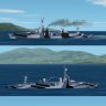 New textures for Stuart277 USN heavy cruiser Northamton Class CA27 Chester 1943-44-45