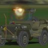 WWII Ma Deuce 50 cal jeep