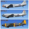 C-47 V3 Three Exterior Models