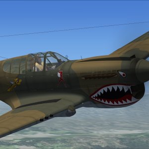 Curtiss P 40 AVG Flying Tigers 3rd Pursuit Sqn Hells Angels