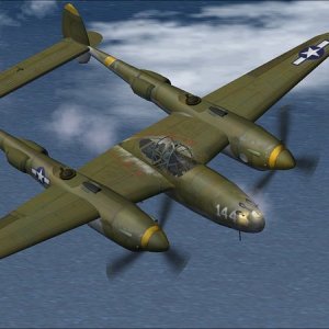 Lockheed P 38F Lightning Impossible Ince