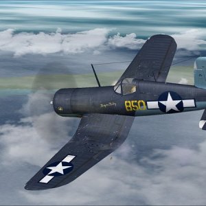 Vought F4U 1A VMF 217 C Bayou Baby