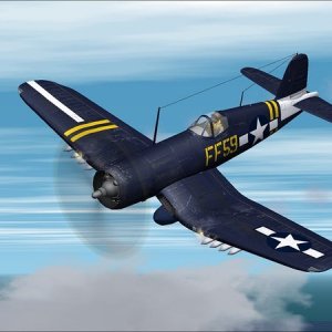 Vought F4U 1D Corsair VMF 351