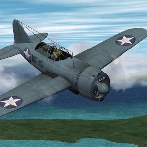 Brewster F2a3 MF15 VMF 221