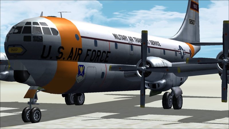 Boeing C-97G Stratofreighter  USAF 92607, Military Air Transport Service (MATS) 1956 (thanks CaptMercy!)