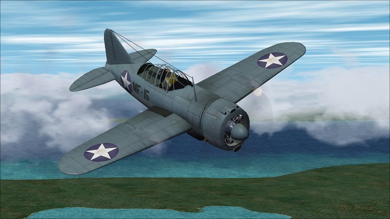 Brewster F2a3 MF15 VMF 221