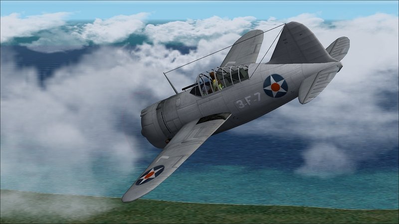 Brewster F2a3 Neutrality Patrol VF 3 USS Saratoga Early 1941