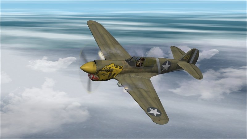 Curtiss P 40E Warhawk 11th FS 343rd FG Aleutians