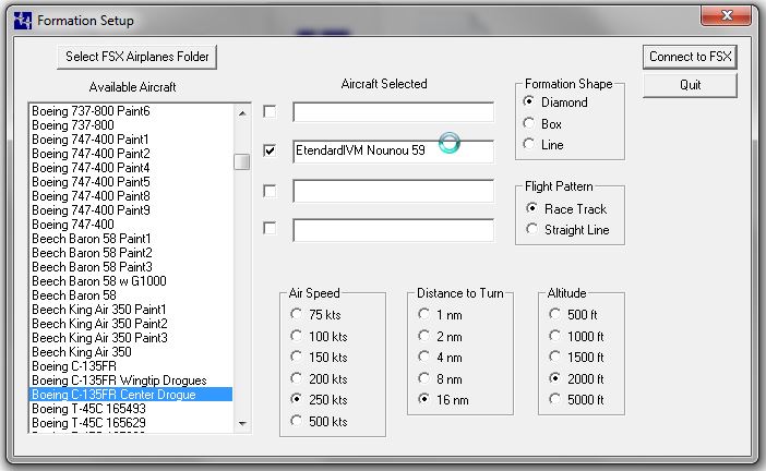 Formation Set up configuration