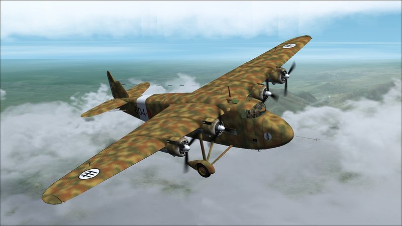 Savoia-Marchetti S.74 sporting post June 1940 livery of Regia Aeronautica, 604 Transport Sqdn (Thanks B24Guy!)